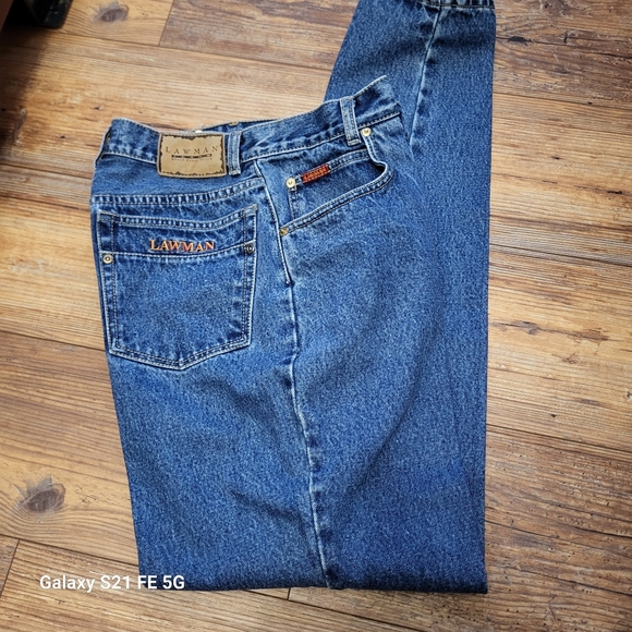 Look Vintage LAWMAN Jeans Jr. Size 11 Western, Rodeo - Picture 1 of 10